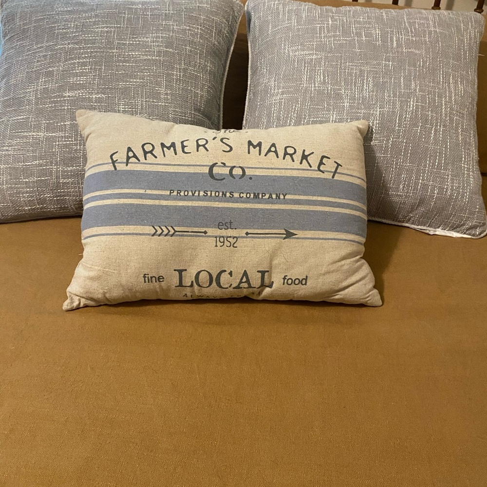 Farmer's Market Decorative Accent Pillow